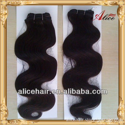 Cheap price sew in hair extension indian hair